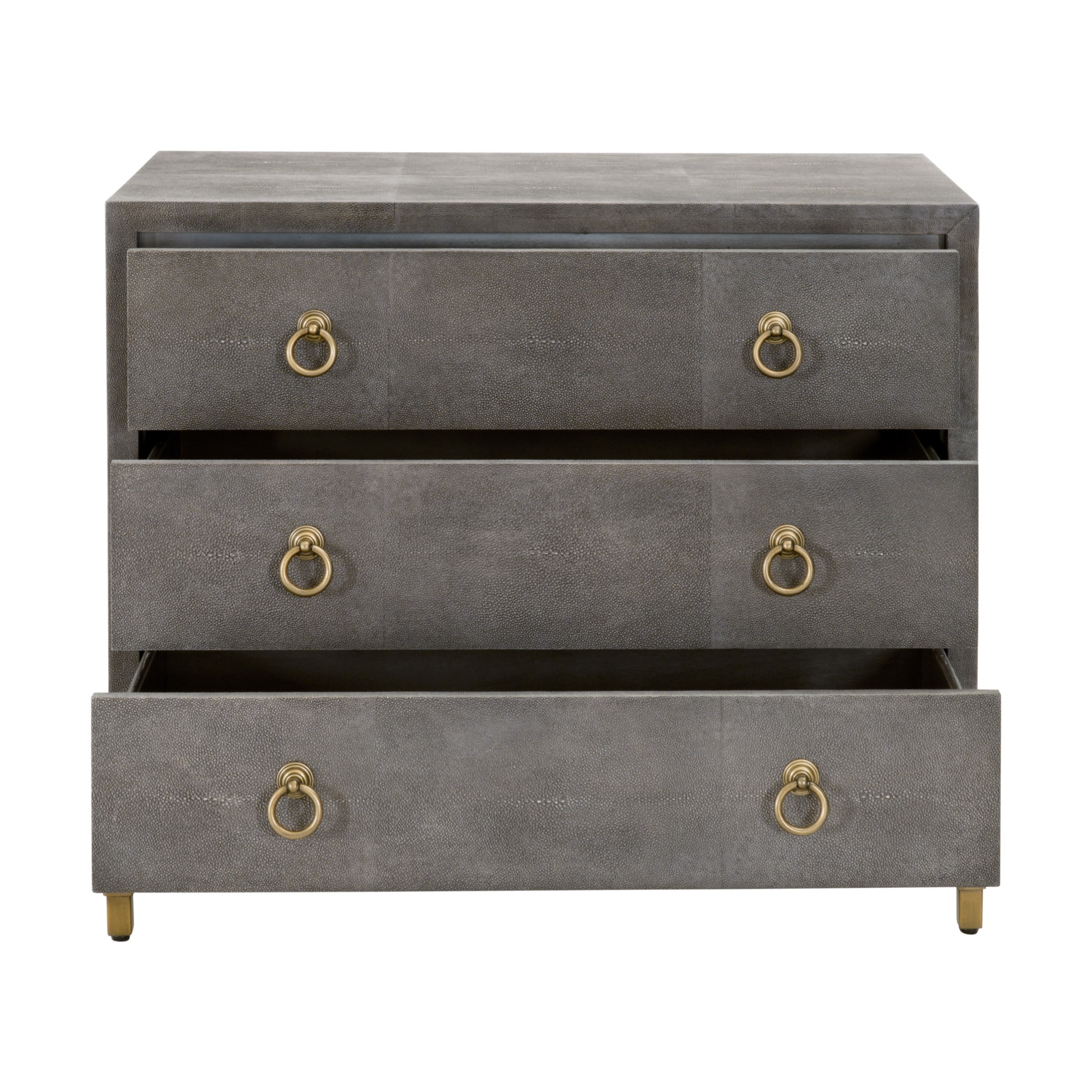 Strand Shagreen 3-Drawer Nightstand